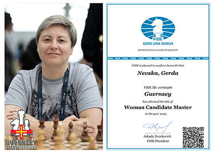 WCM Title awarded to Gerda Nevska